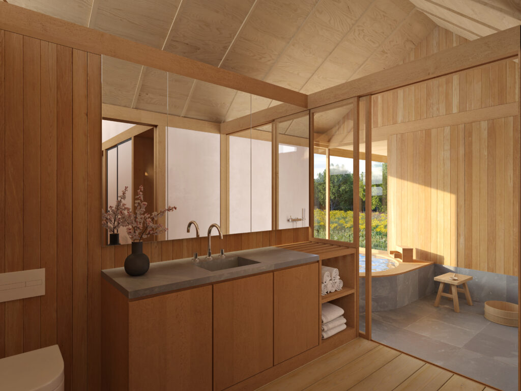 guest room bathroom interior